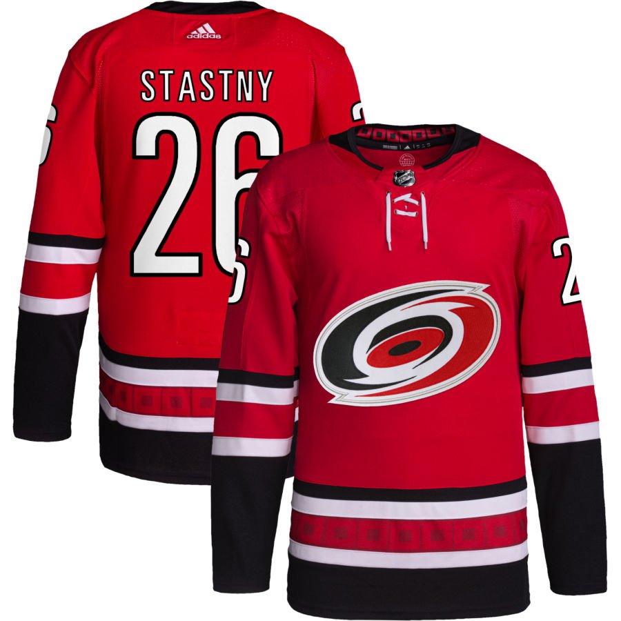 Carolina Hurricanes #26 Paul Stastny Red Home Authentic Pro Jersey