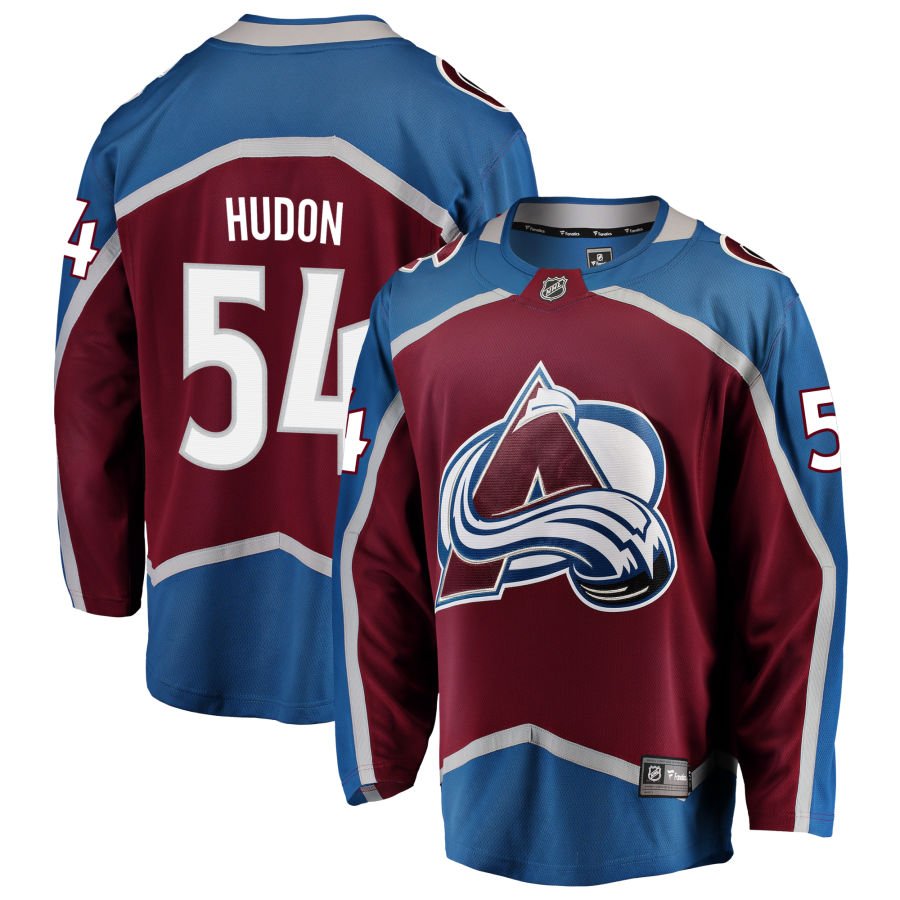 Colorado Avalanche #54 Charles Hudon Red Home Authentic Pro Jersey