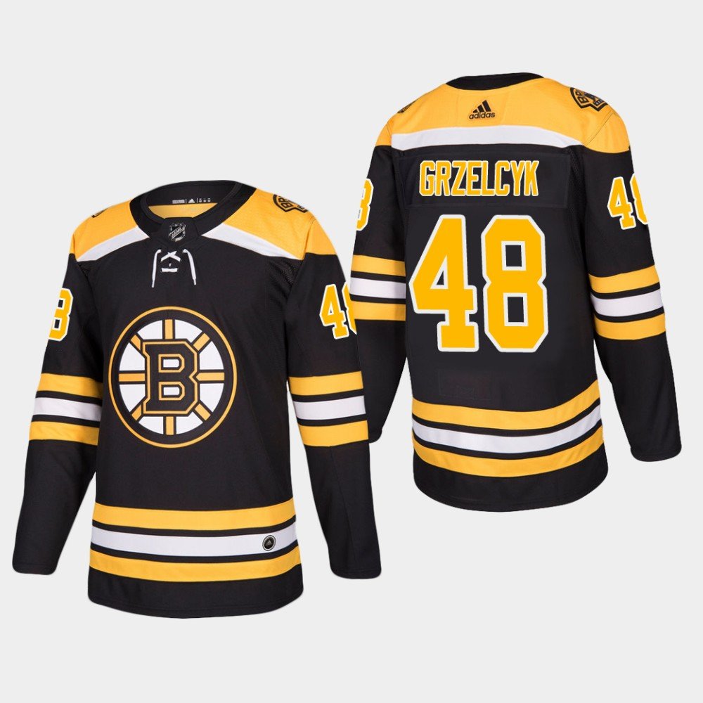 Boston Bruins #48 Matt Grzelcyk Authentic Black Home Jersey